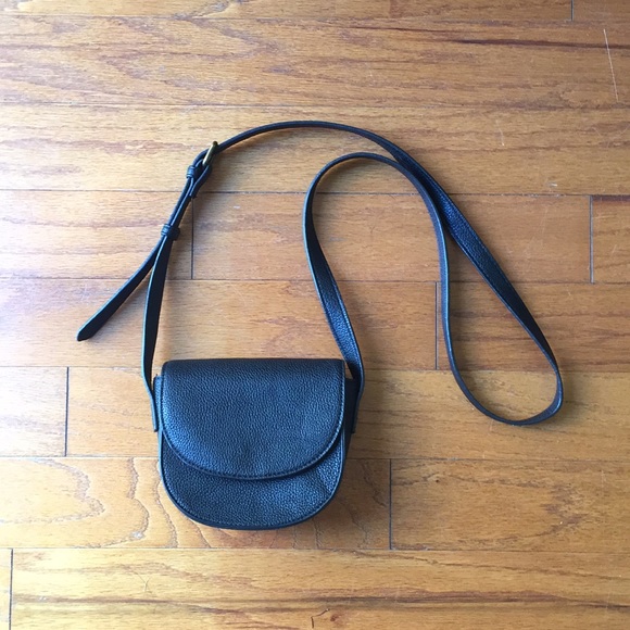 Handbags - 3/$10 Small Faux Black Leather Crossbody Purse